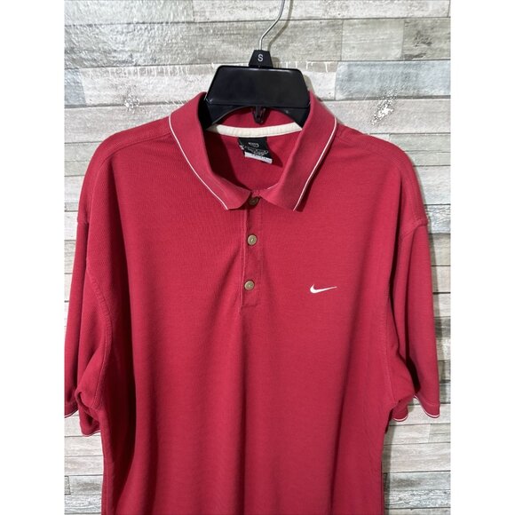 Men’s Nike Dri Fit Polo T-shirt Red Large - Picture 5 of 15